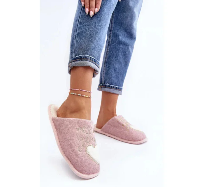 Dámské pantofle Pudr růžová model 20592270 - Inello