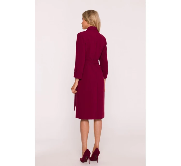 Dámské šaty S415 Bordó - Stylove Dámské šaty S415 Bordó - Stylove