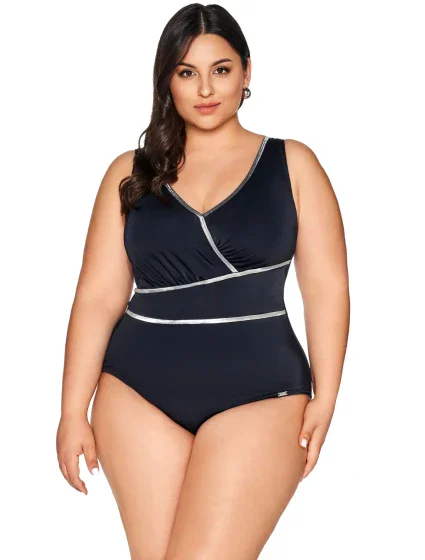 Dámské jednodílné plavky 62 black - AVA