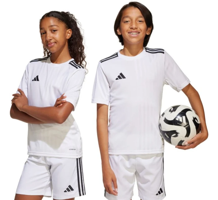 Dětské tričko adidas Campeon 25 Jersey bílé JJ4169 Dětské tričko adidas Campeon 25 Jersey bílé JJ4169