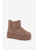 Dámské Sněhule S Elastickou Vsadkou Khaki Kiora