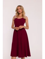 Šaty Fit &  bordó model 21470686 - STYLOVE