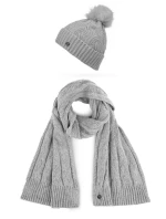 Dámský set šály a čepice Vuch Sheron Set Grey