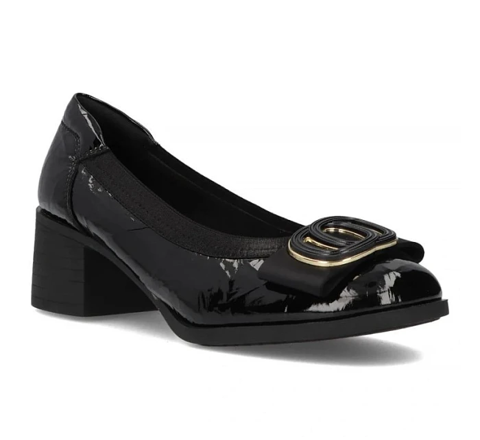 Skórzane  na czarne Filippo model 22087085 - Hikvision