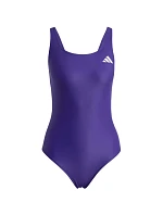 Dámské plavky adidas s výstřihem ve tvaru písmene V na zádech, fialové, KS2951 Dámské plavky adidas s výstřihem ve tvaru písmene V na zádech, fialové, KS2951