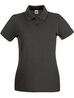 Fruit of the Loom Lady-Fit Premium Polo Dámské piqué polo 16.3030 light graphite Fruit of the Loom Lady-Fit Premium Polo Dámské piqué polo 16.3030 light graphite