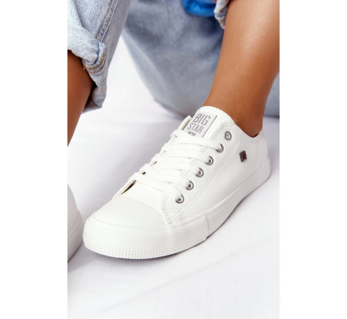 Dámské Kozene Tenisky Big Star Bílé V274869 Dámské Kozene Tenisky Big Star Bílé V274869