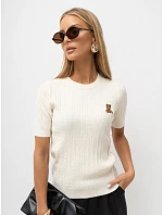 Sweter IR SW model 22303473 jasny beżowy - FPrice Sweter IR SW model 22303473 jasny beżowy - FPrice