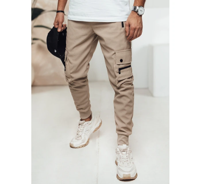 Pánské kalhoty cargo béžové Dstreet model 21982795 - FashionStreet Pánské kalhoty cargo béžové Dstreet model 21982795 - FashionStreet