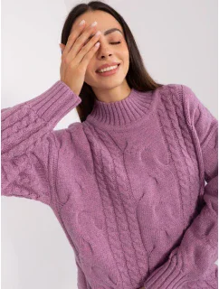 Sweter AT SW  fioletowy model 18909232 - FPrice