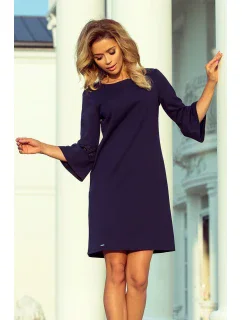 Tmavě modré šaty s krajkou model 6323925