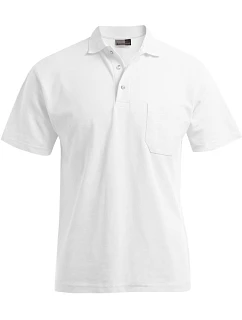 Pánské polo s kapsou Heavy Piqué 40. white model 22419064 - Promodoro