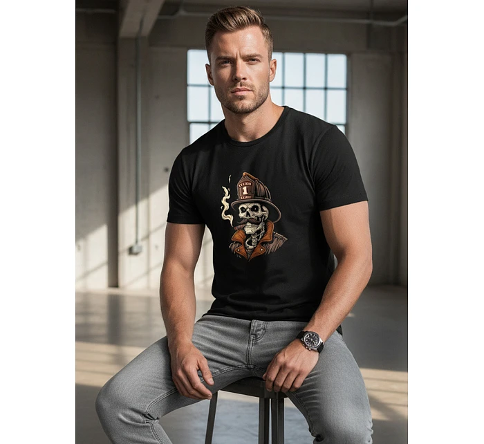 Pánské hasičské tričko s potiskem lebky NX054R Pánské hasičské tričko s potiskem lebky NX054R