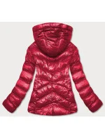 Červená krátká dámská zimní bunda (23066-(270)(1)) Červená krátká dámská zimní bunda (23066-(270)(1))