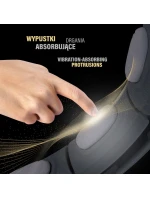 MAGNETICKÝ HULA HOP SET ČERNÝ HHM15 S POČÍTADLEM HMS + ZEŠTÍHLUJÍCÍ PÁS BR163 ČERVENÝ