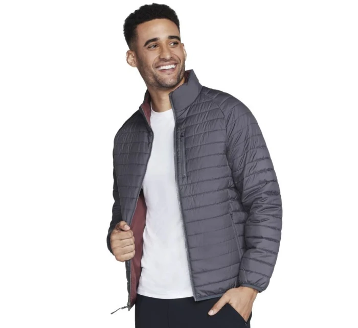 Skechers GO Shield Altitude Reversible Jacket JA139-BKCC Grey L Skechers GO Shield Altitude Reversible Jacket JA139-BKCC Grey L