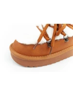 dámské sněhové boty zimní módní model 21395332 zateplené hnědé pro kotníkové dámské - D.Franklin