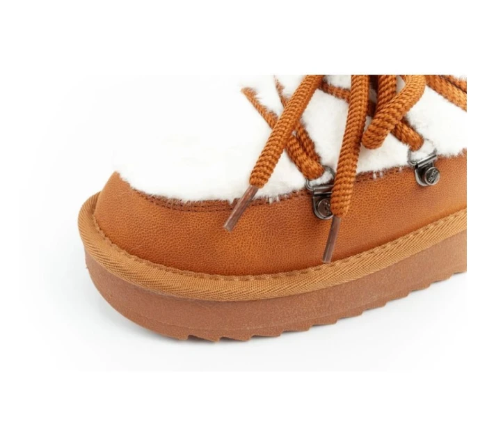 dámské sněhové boty zimní módní model 21395332 zateplené hnědé pro kotníkové dámské - D.Franklin