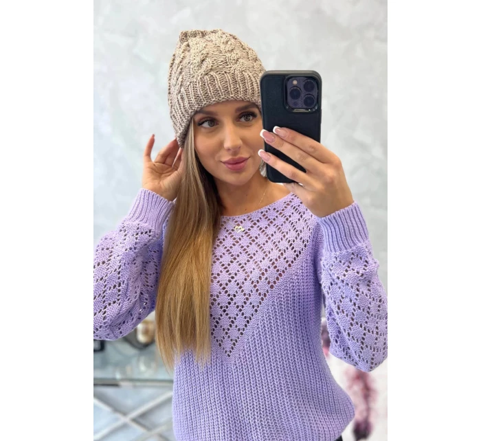 Dámská čepice Kalina K362 tmavě béžová Dámská čepice Kalina K362 tmavě béžová