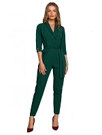 S316 Overal se šálovým límcem - zelený