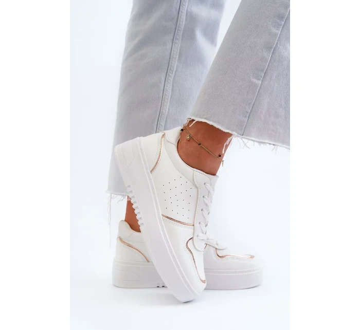 Dámské Tenisky na platformě Bílé Tessama Dámské Tenisky na platformě Bílé Tessama