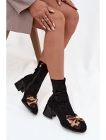 Boty na podpatku model 220203 Step in style Boty na podpatku model 220203 Step in style