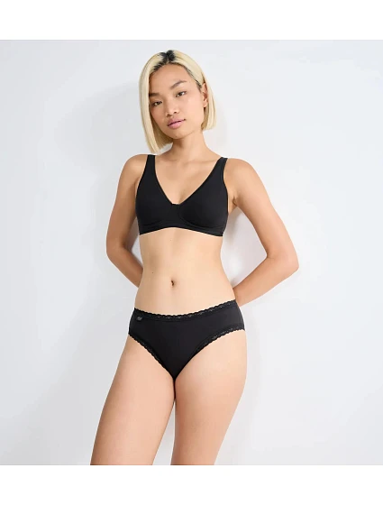 SLOGGI 24/7 COTTON LACE – Hipster (3 ks) · Bavlna s jemnou krajkou Sloggi