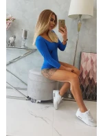 Body s potiskem pistole chrpově modré barvy