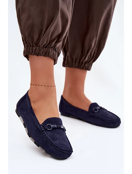 Dámské Mokasíny Ploché Tmavě Modré model 22091889 - Boto