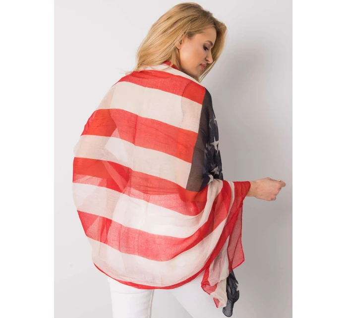 Dámský šátek AT CH S 1843 tmavě modrý a červený