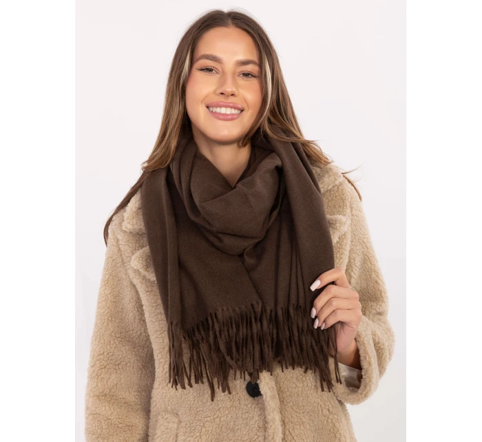 Szalik AT SZ model 21488804 ciemny brązowy - FPrice