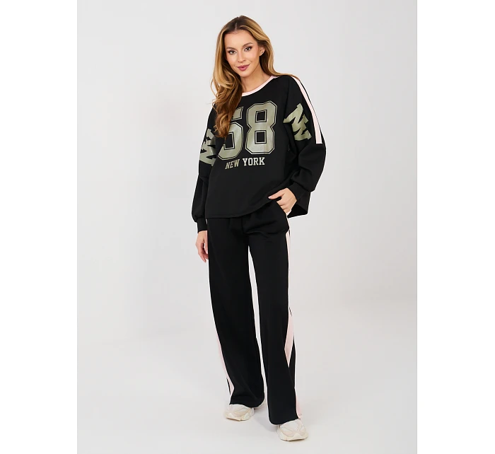 Spodnie dresowe IT DR model 22067054 czarny - FPrice Spodnie dresowe IT DR model 22067054 czarny - FPrice