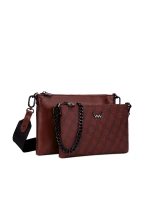 Dámská dvojitá kabelka Vuch Clasie MN Wine Dámská dvojitá kabelka Vuch Clasie MN Wine