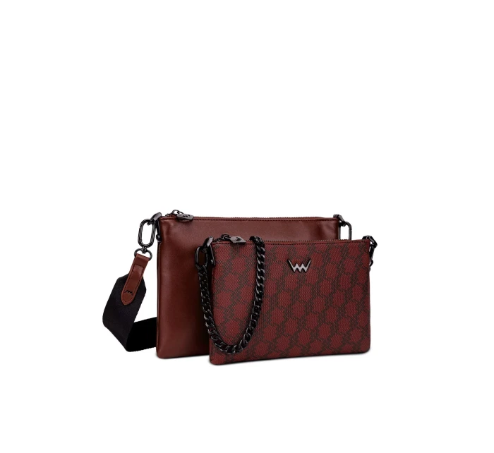 Dámská dvojitá kabelka Vuch Clasie MN Wine Dámská dvojitá kabelka Vuch Clasie MN Wine