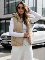 Dámská prošívaná vesta LIKEHUGS béžová FashionStreet TY4979