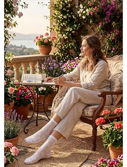 Ponožky Noviti SB124 Hearts 35-42