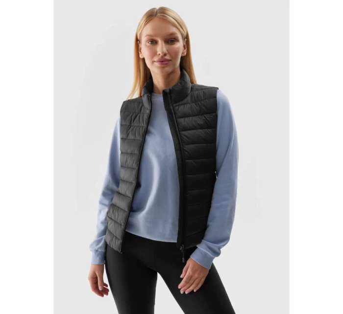 Dámská bunda bez rukávů 4F 4FRSS24TVJAF101-20S z recyklovaného prachového peří