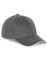 K-up KP 185 6 panelová sandwich kšiltovka 20.0185 dark grey/light grey