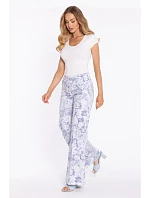 model 22040649 Široké kalhoty s potiskem a zapínáním na zip model 1 - Moe