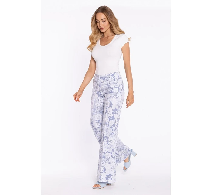 model 22040649 Široké kalhoty s potiskem a zapínáním na zip model 1 - Moe