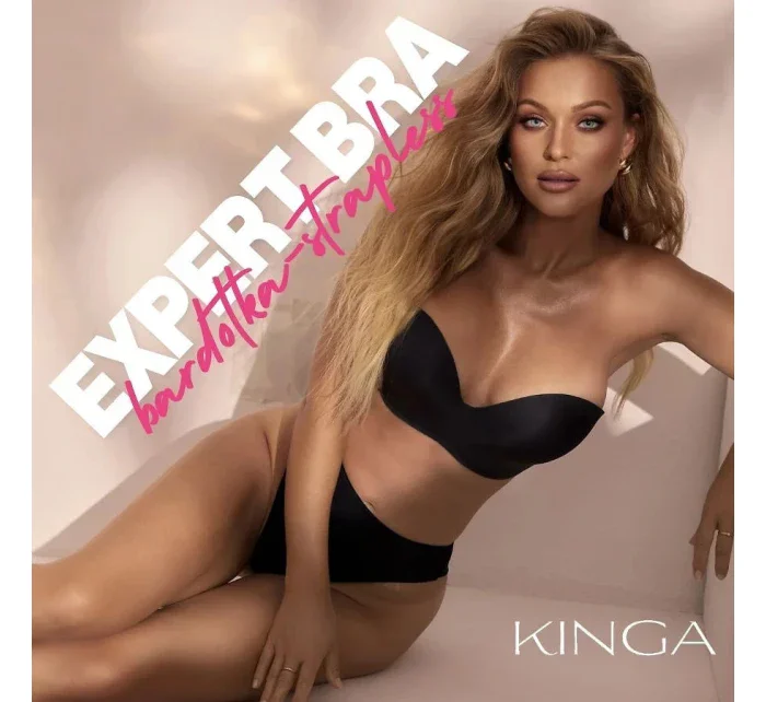 Dámská podprsenka bardotka BC-1167 Černá - Kinga Dámská podprsenka bardotka BC-1167 Černá - Kinga