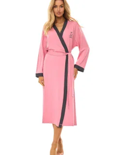 model 21052825 dlouhý dámský viskózový župan M2XL - L&L