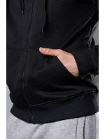 Černá pánská rozepínací mikina s kapucí model 18344959 - J.STYLE