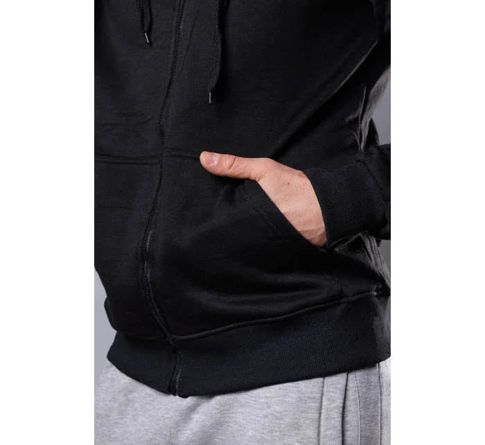 Černá pánská rozepínací mikina s kapucí model 18344959 - J.STYLE