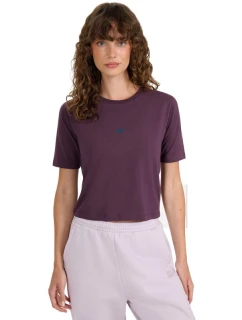 Dámské tričko 4F F2971 tmavě fialové 4FWAW25TTSHF2971 50S