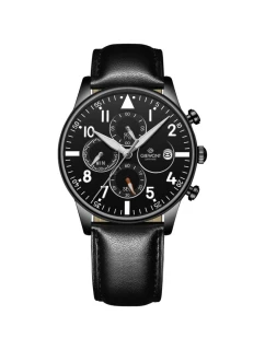 Pánské hodinky Giewont Chronograph Sapphire Black GW5630-A1