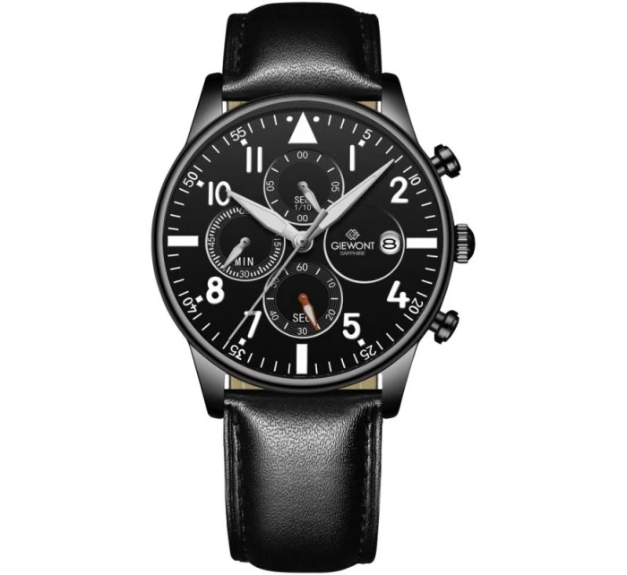 Pánské hodinky Giewont Chronograph Sapphire Black GW5630-A1 Pánské hodinky Giewont Chronograph Sapphire Black GW5630-A1