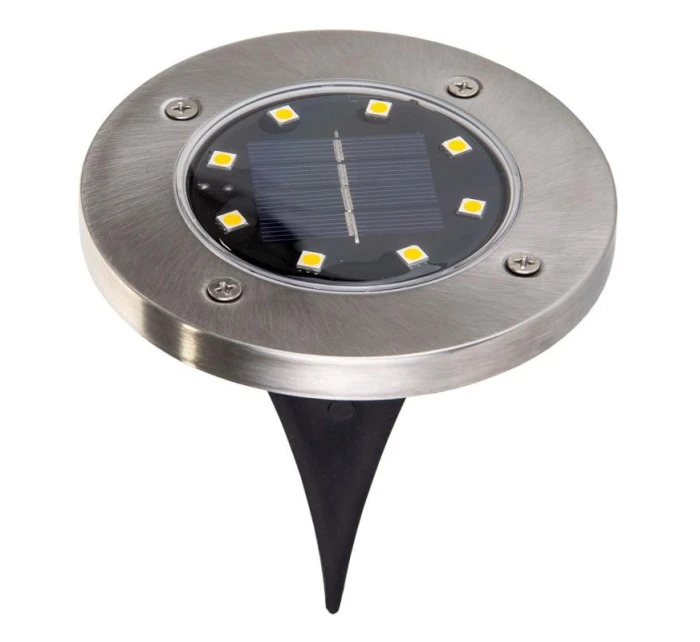 SOLÁRNÍ LAMPA 8 LED SMD PRO PROLOMENÍ KPL.4PCS