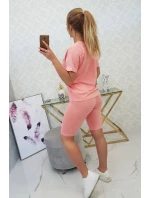 Komplet top+legginsy morelowa