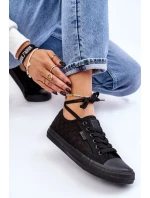 Klasické nízké tenisky Big Star model 21608519 černé - Big Star Shoes Klasické nízké tenisky Big Star model 21608519 černé - Big Star Shoes